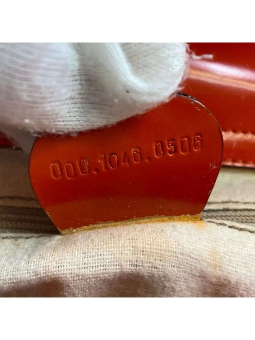 Gucci Shoulder Bag Enamel Orange GG Party - Picture 13 of 15